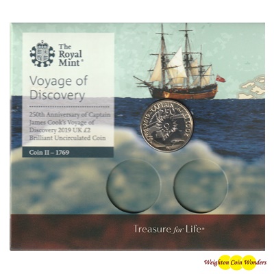2019 £2 BU Coin Pack - 250th Anniversary of Captain James Cook